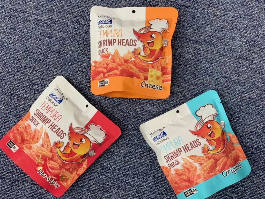 Crispy shrimp head