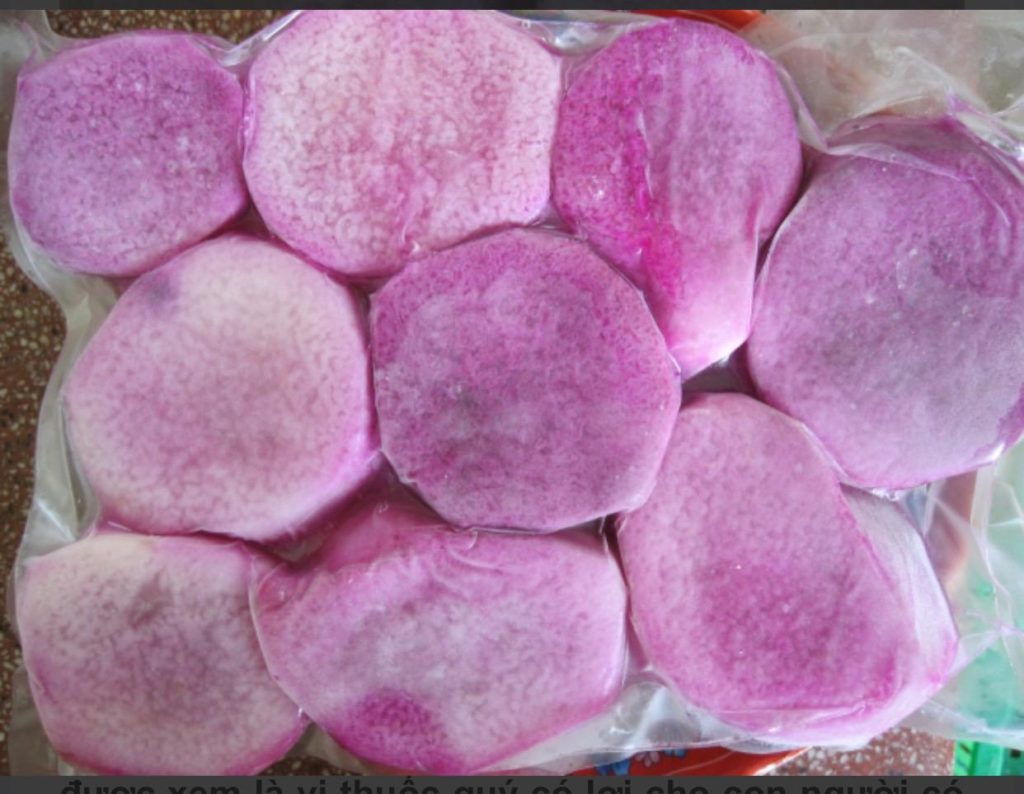 Fruits and vege Peeled and Frozen UBE